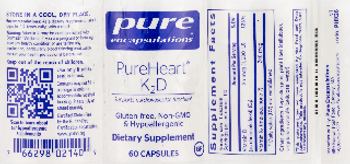 Pure Encapsulations PureHeart K2D - supplement