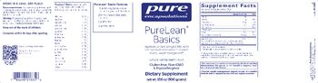 Pure Encapsulations PureLean Basics Natural Vanilla Bean Flavor - supplement