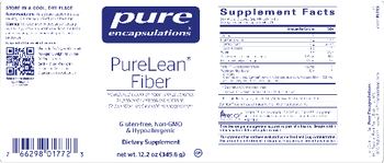 Pure Encapsulations PureLean Fiber - supplement