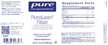 Pure Encapsulations PureLean Fiber - supplement