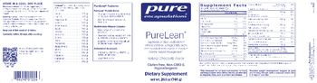 Pure Encapsulations PureLean Natural Chocolate Flavor - supplement