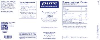 Pure Encapsulations PureLean Ultra Natural Vanilla Bean Flavor - supplement