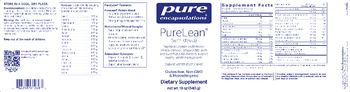 Pure Encapsulations PureLean (with Stevia) Natural Vanilla Bean Flavor - supplement