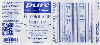Pure Encapsulations PureNutrients Gummy Natural Raspberry-Lemonade Flavor - supplement
