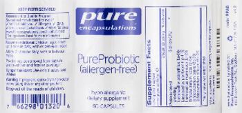 Pure Encapsulations PureProbiotic (Allergen-Free) - supplement