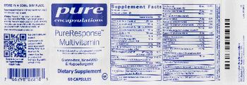 Pure Encapsulations PureResponse Multivitamin - supplement