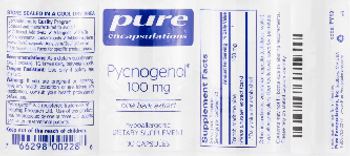 Pure Encapsulations Pycnogenol 100 mg - supplement