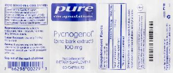 Pure Encapsulations Pycnogenol (Pine Bark Extract) 100 mg - supplement