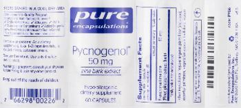 Pure Encapsulations Pycnogenol (Pine Bark Extract) 50 mg - supplement