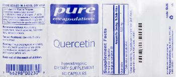 Pure Encapsulations Quercetin - supplement