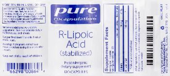 Pure Encapsulations R-Lipoic Acid (Stabilized) - supplement