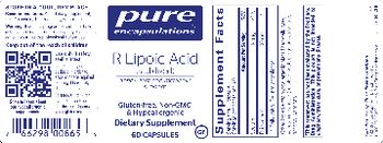 Pure Encapsulations R-Lipoic Acid (Stabilized) - supplement