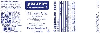 Pure Encapsulations R-Lipoic Acid - supplement