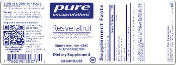Pure Encapsulations Resveratrol - supplement