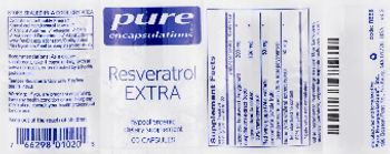 Pure Encapsulations Resveratrol Extra - supplement