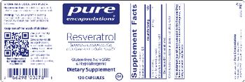 Pure Encapsulations Resveratrol - supplement