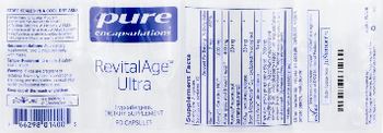 Pure Encapsulations RevitalAge Ultra - supplement