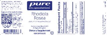 Pure Encapsulations Rhodiola Rosea - supplement