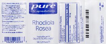 Pure Encapsulations Rhodiola Rosea - supplement