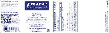 Pure Encapsulations SAMe (S-Adenosylmethionine) - supplement