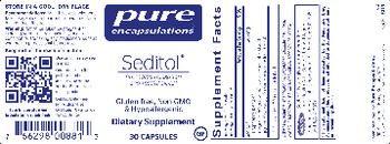 Pure Encapsulations Seditol - supplement