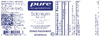 Pure Encapsulations Selenium (Citrate) - supplement