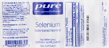 Pure Encapsulations Selenium (Selenomethionine) - supplement