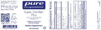 Pure Encapsulations Super CitriMax Plus - supplement