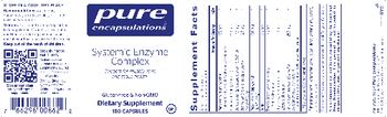 Pure Encapsulations Systemic Enzyme Complex - supplement