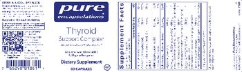 Pure Encapsulations Thyroid Support Complex - supplement