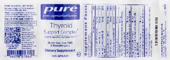 Pure Encapsulations Thyroid Support Complex - supplement