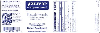 Pure Encapsulations Tocotrienols - supplement