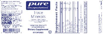 Pure Encapsulations Trace Minerals - supplement