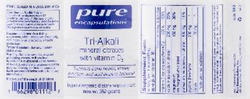 Pure Encapsulations Tri-Alkali - hypoallergenic supplement