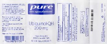 Pure Encapsulations Ubiquinol-QH 200 mg - supplement