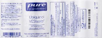 Pure Encapsulations Ubiquinol VESIsorb - hypoallergenic supplement