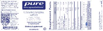 Pure Encapsulations Ultra B-Complex w/PQQ - supplement