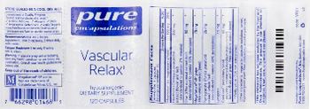 Pure Encapsulations Vascular Relax - supplement