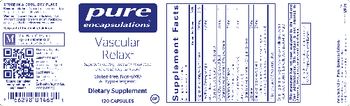 Pure Encapsulations Vascular Relax - supplement