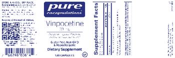 Pure Encapsulations Vinpocetine 20 mg - supplement