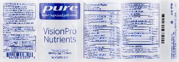 Pure Encapsulations VisionPro Nutrients - supplement