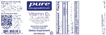 Pure Encapsulations Vitamin D3 125 mcg (5,000 IU) - supplement