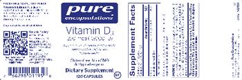 Pure Encapsulations Vitamin D3 250 mcg (10,000 IU) - supplement