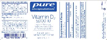 Pure Encapsulations Vitamin D3 5,000 IU - supplement