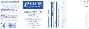 Pure Encapsulations Vitamin D3 5,000 IU - supplement