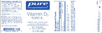 Pure Encapsulations Vitamin D3 5,000 IU - supplement