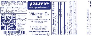 Pure Encapsulations Vitamin D3 Liquid - supplement