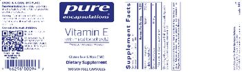 Pure Encapsulations Vitamin E (with Mixed Tocopherols) - supplement