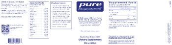 Pure Encapsulations WheyBasics Natural Vanilla Bean Flavor - supplement