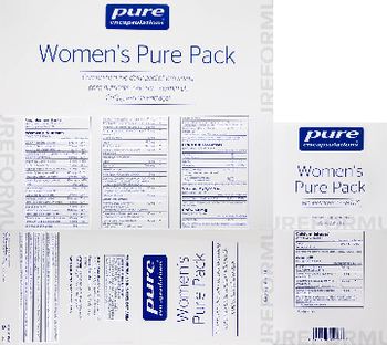 Pure Encapsulations Women's Pure Pack Vitamin D3 1,000 IU - supplement
